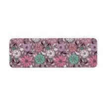 motif à l'arrangement floral
