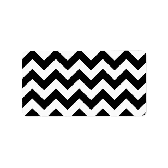 Étiquette Motif Chevron de base (Devant)