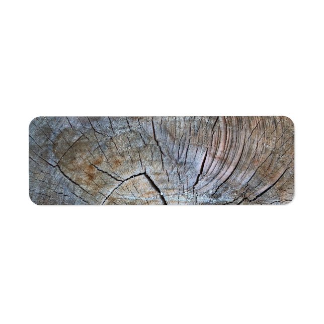 Étiquette Motif d'anneau rustique (Devant)