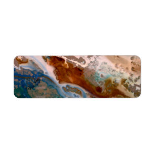 Étiquette motif de plage Abstrait, motif aquatique, Amusemen