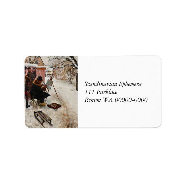 Étiquette Motif d'hiver Åsögatan (Devant)