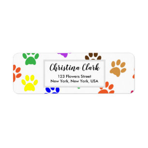 Étiquette Motif Pain Cute Adresse personnalisée personnalis