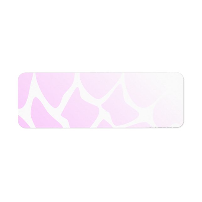 Étiquette Motif rose pâle. (Devant)