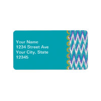 motif turquoise et Amethyst iKat ZigZag