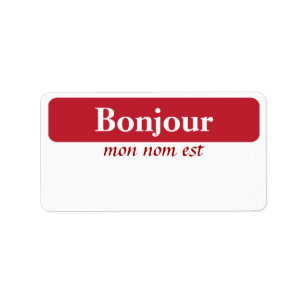 Étiquette Mots clés Nom Bonjour
