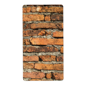 Étiquette Mur en briques antique