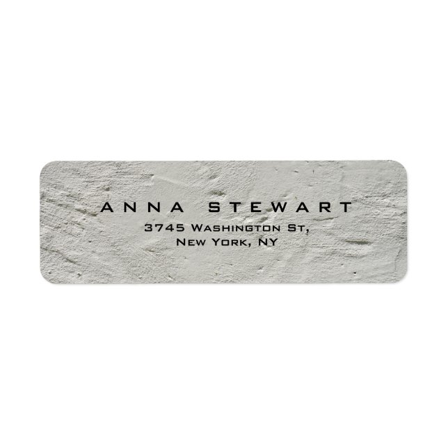 Étiquette Mur gris professionnel moderne personnel (Devant)