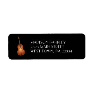 Étiquette Musicien de basse debout Musique enseignant Jazz B