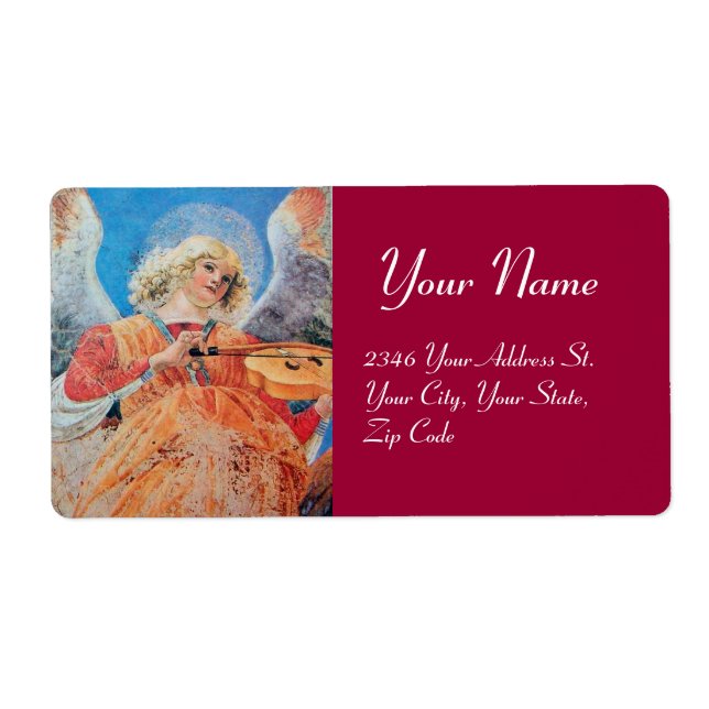 ÉTIQUETTE MUSIQUE FABRIQUANT L'ANGE DE NOËL (Devant)