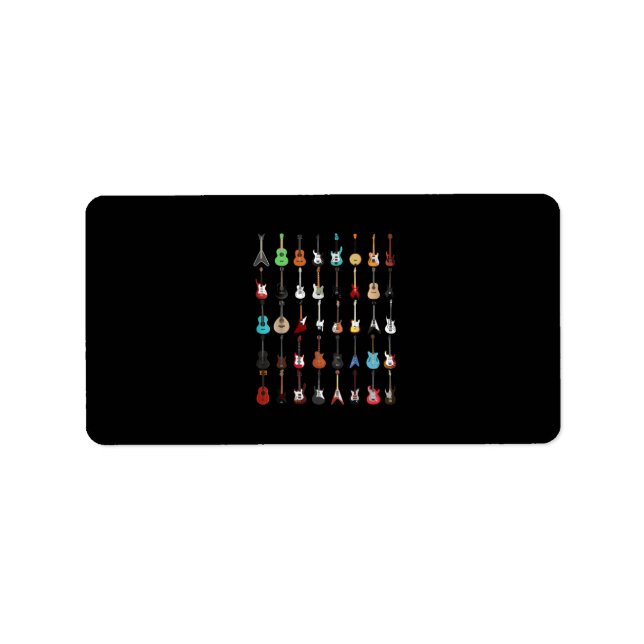 Étiquette Musique guitar (Devant)