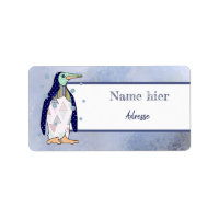 Musterpinguin Adressaufkleber