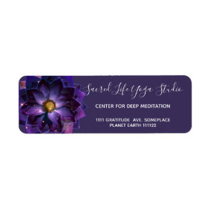 Étiquette Mystique fleur de Lotus Mandala, Nouvel Âge