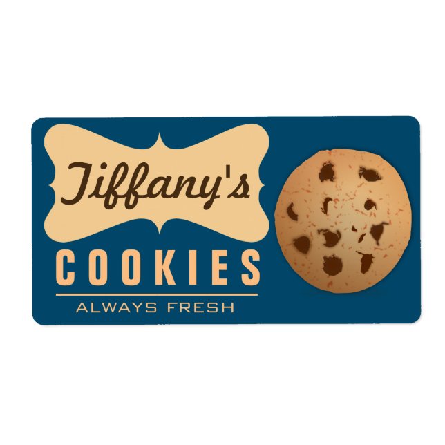 Étiquette Nature | Cuisiné à la maison | Gourmet | Cookies f (Devant)