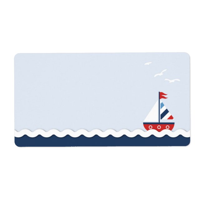 Étiquette Navires Ahoy ! Badge d'identification (Devant)