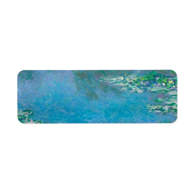 Étiquette Nénuphars de Claude Monet Fine Art Painting (Devant)