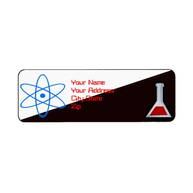 Étiquette nerd scientifique (Devant)