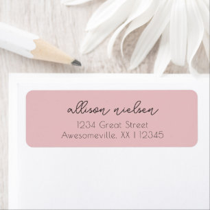 Étiquette Nettoyer Minimal Informel Décontracté Clair Rose