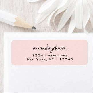 Étiquette Nettoyer Simple Minimal Clair Décontracté Clair Ro