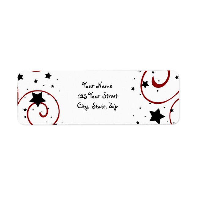 Étiquette New Year Return Address Labels (Devant)