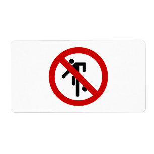 Étiquette NO Ball Games ⚠ Thai Park ⚠
