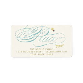 Étiquette Noël Calcul de la Paix