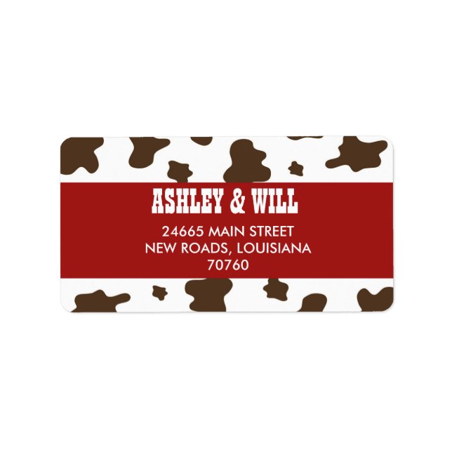 Étiquette Noël occidental (Devant)