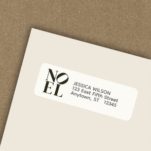 Étiquette NOEL Pop Art Inspiré Noël Adresse de retour