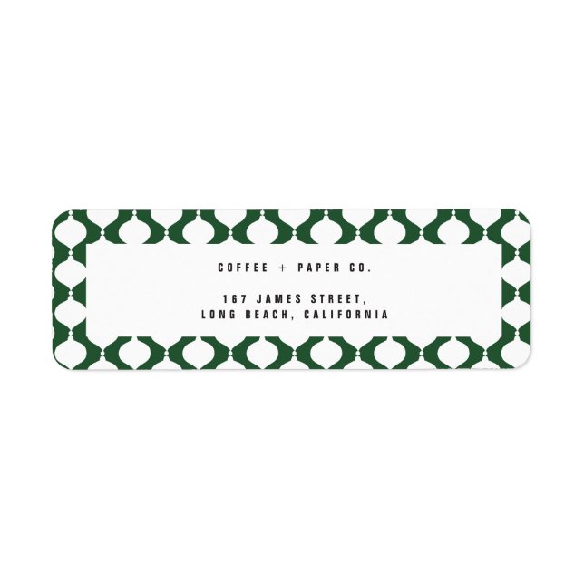 Étiquette Noël rétro élégant et vintage (Devant)