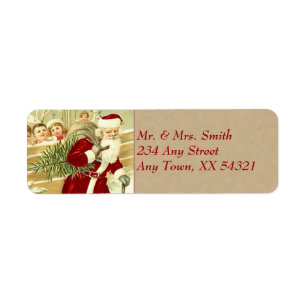 Étiquette Noël vintage