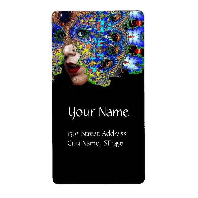 Étiquette noir EPHÉMERAL (Devant)