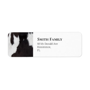 Étiquette Noir et blanc