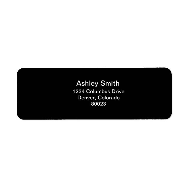 Étiquette noir et blanc est élégant (Devant)