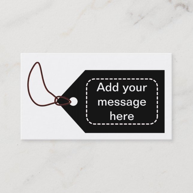 Étiquette noire (Devant)