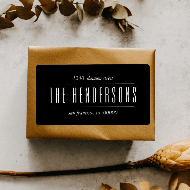 Étiquette Nom de famille du script moderne Bold (Créateur téléchargé)