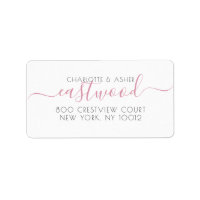 Nom du couple Mariage vert Monogramme Adresse de r