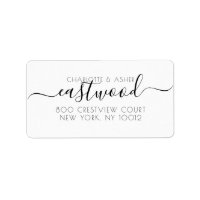Nom du couple Mariage vert Monogramme Adresse de r