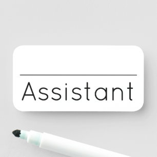 Étiquette nominative contemporaine et moderne "Ass
