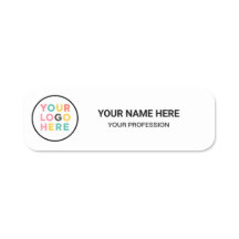 Étiquette nominative employé avec logo personnalis