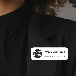 Étiquette nominative employé avec logo personnalis