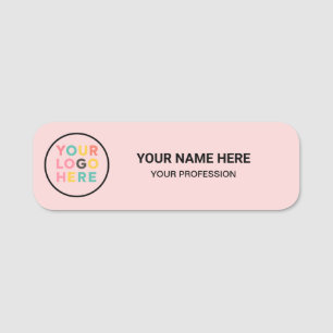 Étiquette nominative employé avec logo personnalis