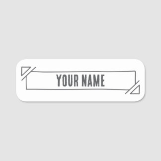 Étiquette nominative personnalisée – Bannière dess