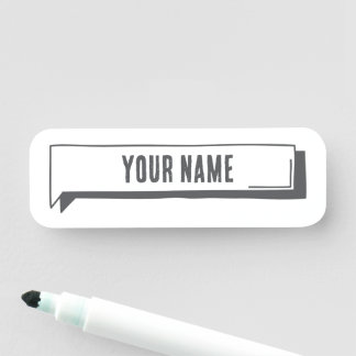 Étiquette nominative personnalisée – Cadre d'ongle