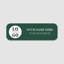 Étiquette nominative personnalisée pour employé