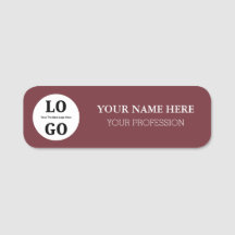 Étiquette nominative personnalisée pour employé
