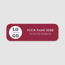 Étiquette nominative personnalisée pour employé