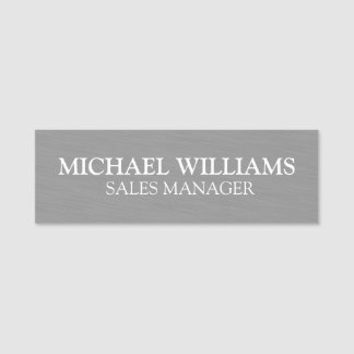 Étiquette nominative personnalisée pour employés d