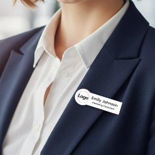 Étiquette nominative personnalisée pour employés d