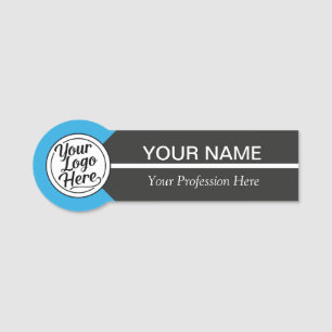 Étiquette nominative professionnelle avec accent b