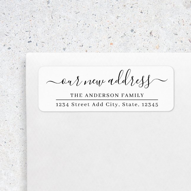 Étiquette Notre nouvelle adresse Moving Faire-part Adresse d (Créateur téléchargé)