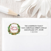 Nous avons déménagé Noël Moderne Vacances de la Co